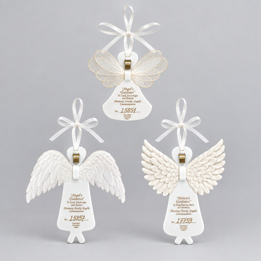 The Bradford Editions Heavens Little Angels Ornaments Set of 3 Angels 3rd Set
