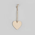 Load image into Gallery viewer, 2D Flat Wooden Heart-Shaped Memorial Plaque with Rope "I Love My Life Because it Gave Me You..." 8x8cm
