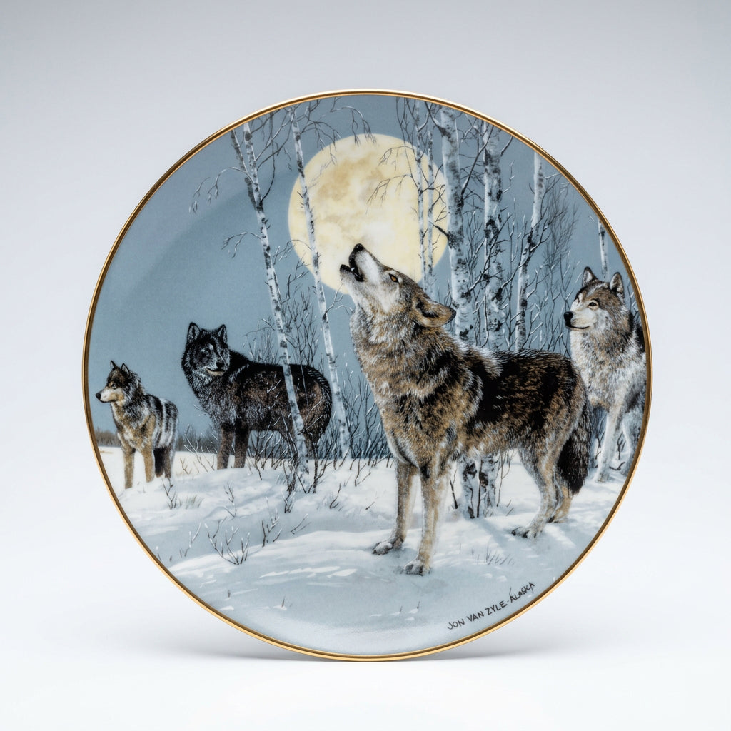Princeton Gallery 1992 Arctic Majesty Song of the Wilderness porcelain collector plate