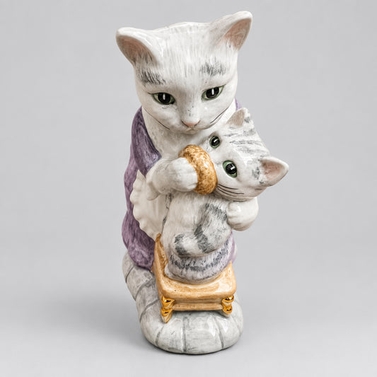Royal Doulton John Bestwick The World of Beartrix Potter Tabitha Twitchit and Moppet Figurine Limited Edition with COA