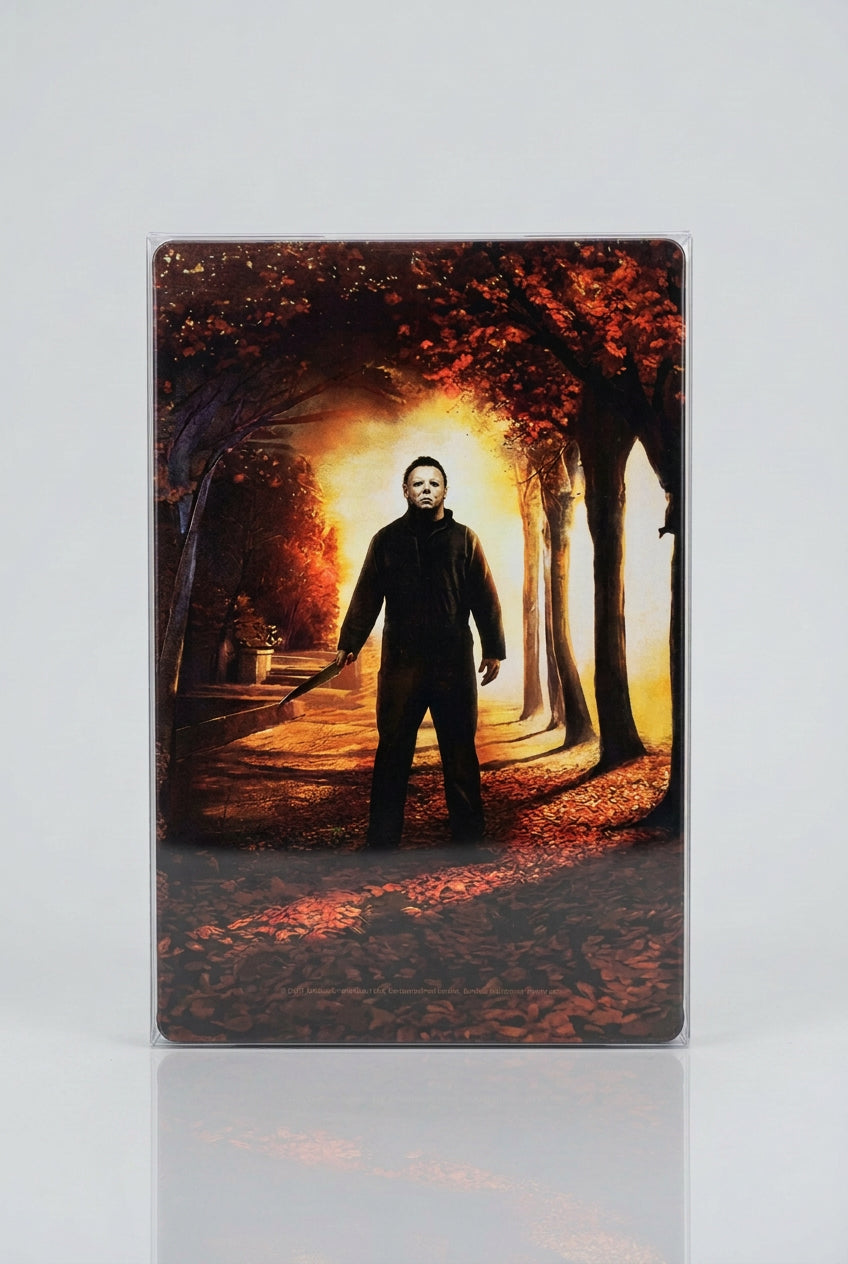 2D Flat Wooden Sign Michael Myers Picture 19cm x 29cm