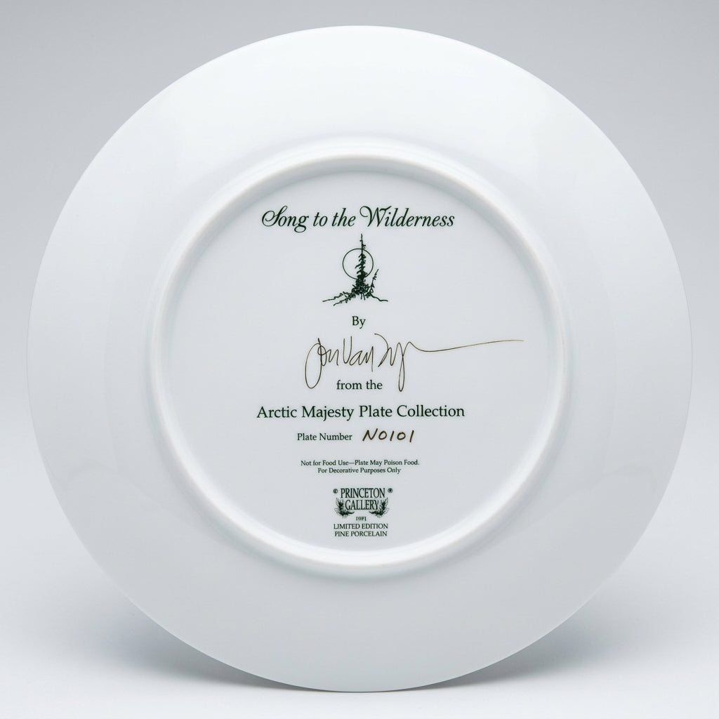 Princeton Gallery 1992 Arctic Majesty Song of the Wilderness porcelain collector plate – image 2