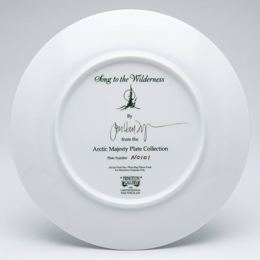 Princeton Gallery 1992 Arctic Majesty Song of the Wilderness porcelain collector plate – image 2