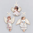 Load image into Gallery viewer, The Bradford Editions Heavens Little Angels Ornaments Set of 3 Angels 1st Set
