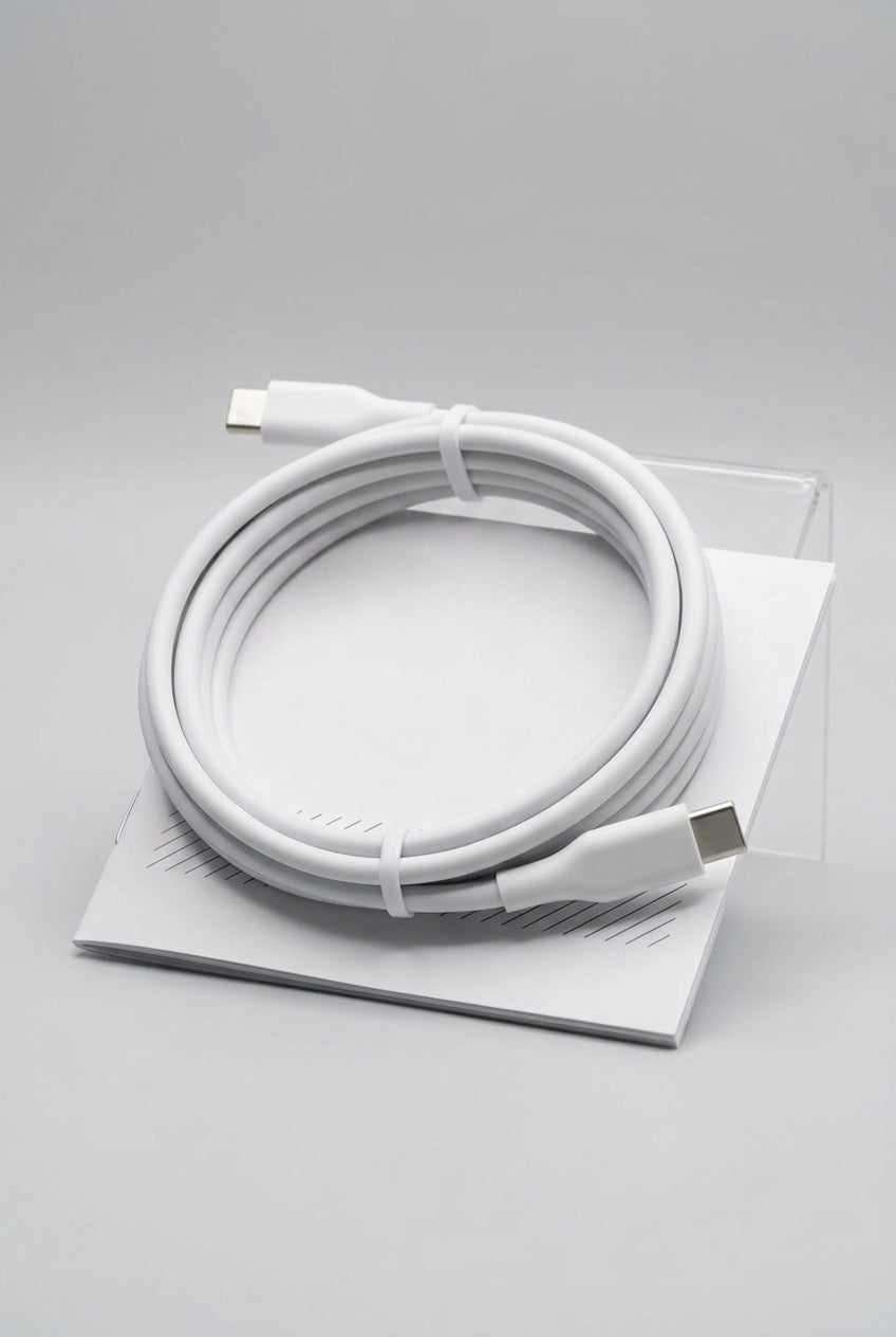 White Playa USB-C to Lightning charging cable 1 metre for iPhone and iPad