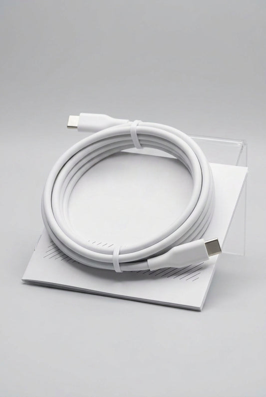 White Playa USB-C to Lightning charging cable 1 metre for iPhone and iPad