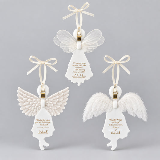 The Bradford Editions Heavens Little Angels Ornaments Set of 3 Angels 8th Set