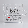 Load image into Gallery viewer, 2D Flat Acrylic Best Friend Puzzle Piece 10.3x8.3cm
