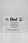 Load image into Gallery viewer, 2D Flat Acrylic Dad Puzzle Piece Plaque 8.8x7cm
