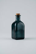 Load image into Gallery viewer, Witches Potion decorative green glass bottle with cork stopper for Halloween – image 3
