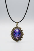 Load image into Gallery viewer, Pendant Necklace with Cord and Stainless Steel Chain
