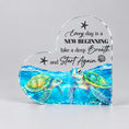 Load image into Gallery viewer, 2D Flat Acrylic Heart New Beginning Plaque 11.8x10.5cm
