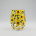 Load image into Gallery viewer, Sunflower Decorated Stemless Glass
