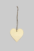 Load image into Gallery viewer, 2D Flat Wooden Heart Shaped Plaque "Horse Leave Hoof Prints on Your Heart" 10x10cm
