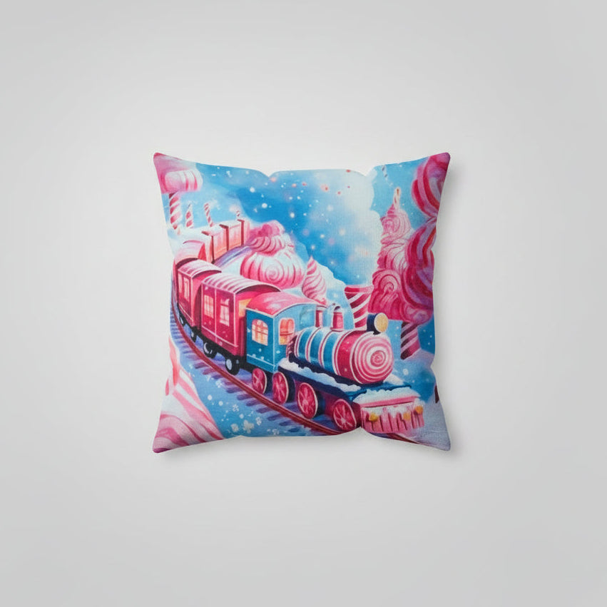 Christmas Train Cushion Cover 45x45cm