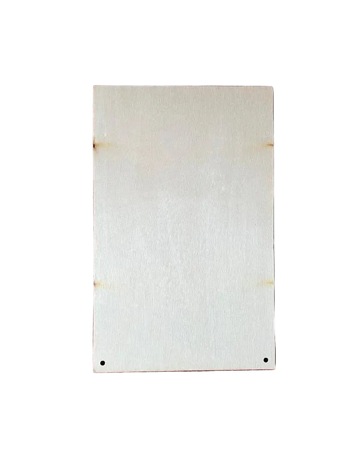2D Flat Wooded Sign Adult Humour "Welcome to the Bathroom" 12.7x20cm