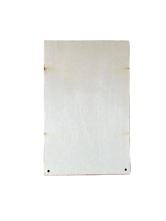2D Flat Wooded Sign Adult Humour "Welcome to the Bathroom" 12.7x20cm