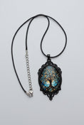 Load image into Gallery viewer, Pendant Necklace with Cord and Stainless Steel Chain
