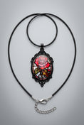 Load image into Gallery viewer, Pendant Necklace with Cord and Stainless Steel Chain
