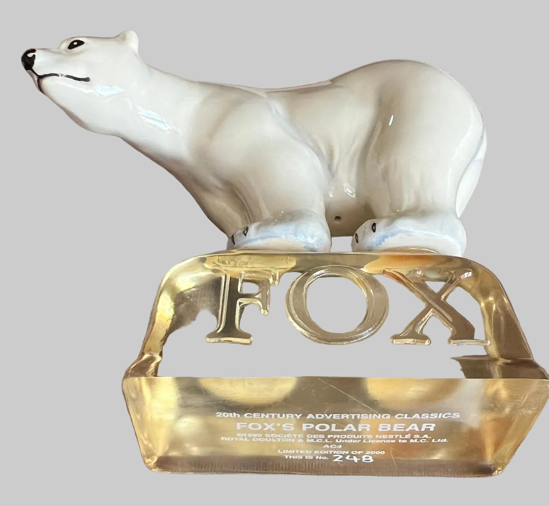 Royal Doulton Millennium Collectibles  Fox's Polar Bear Figurine Limited Edition with COA