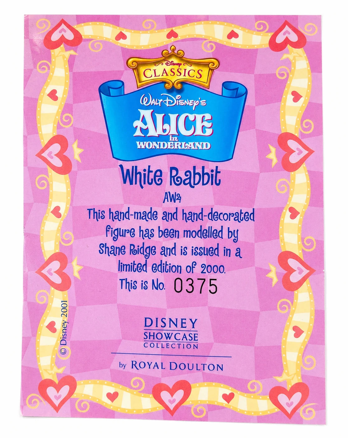 Royal Doulton Disney Showcase Collection White Rabbit